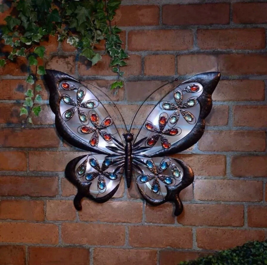 Solar garden wall art deals