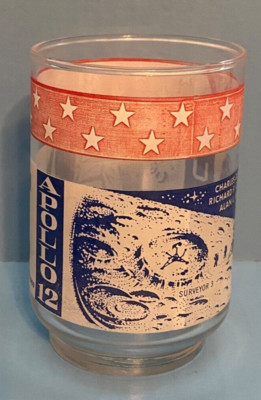 APOLLO 12 Return to the Moon November 19, 1969 Collectible Drinking Glass NASA
