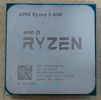AMD Ryzen 3 4100 AM4 CPU Processors R3 4100 3.8 GHz Quad Core 65W