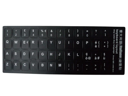 Italienische Tastaturaufkleber. Versand heute