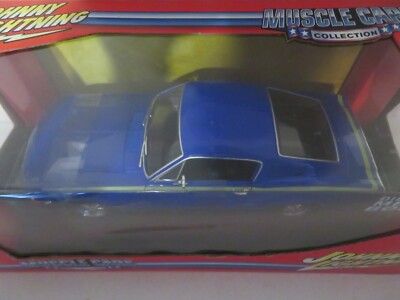 Johnny Lightning Muscle Cars 1967 Ford Mustang Blue 1:18 Scale