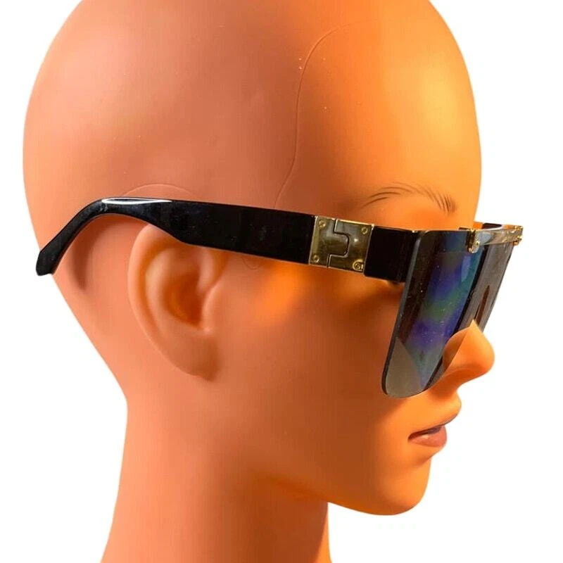 Gafas de sol Zero UV negras abatibles con detalles dorados Foto 2 de 4