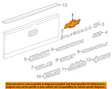 Chevrolet GM OEM Silverado 1500 Bed / Fender-Emblem Badge Nameplate 22786435