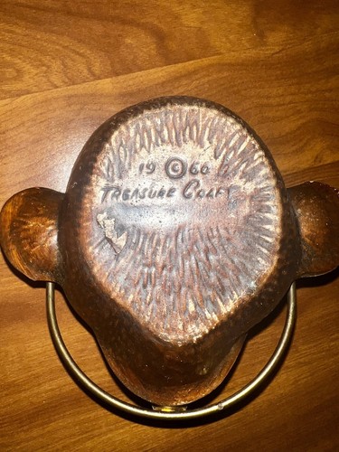 Vintage 1960 Treasure Craft Affenkopf Keramik Aschenbecher Räuchergefäß: GEPFLEGT! - Bild 3 von 3
