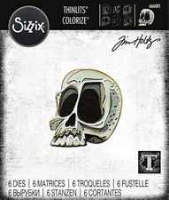 New Retired Sizzix Thinlits Spencer Colorize 6pc #666001 Retail $22.99 Tim Holtz