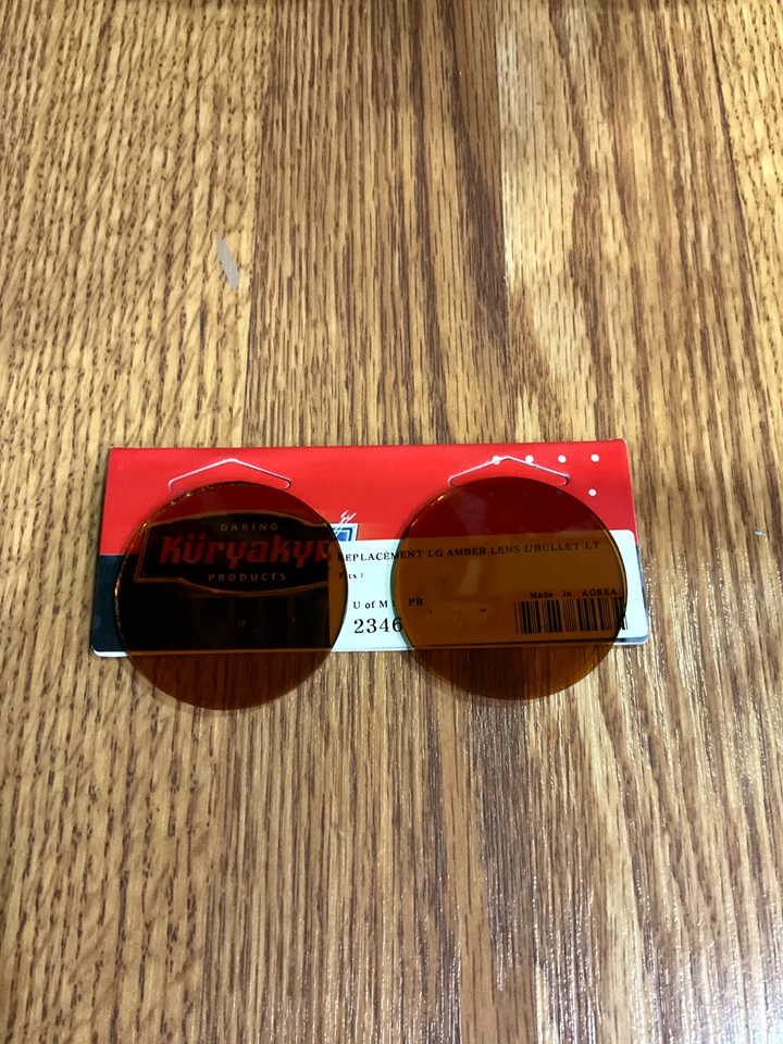 Juego de 2 Lentes Kuryakyn Grandes Ámbar Bala Luz 2346 Repuesto 1R1542-C16 Foto 3 de 3