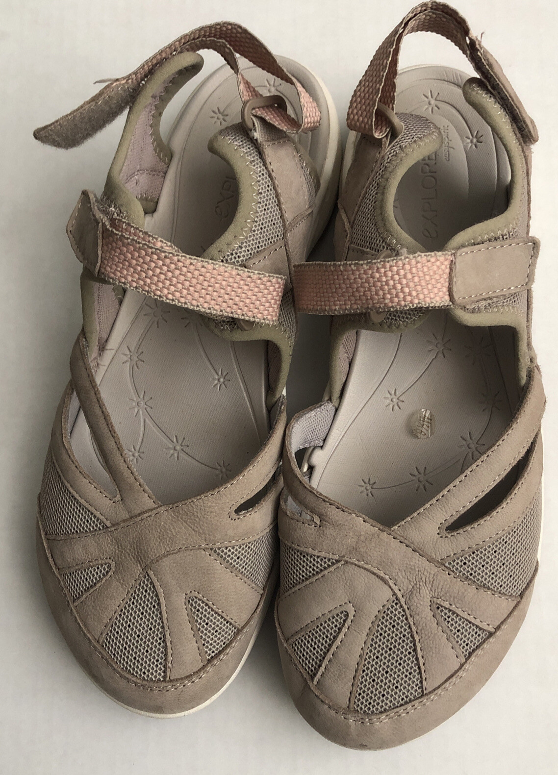 Explore 24 by Easy Spirit Womens Esplash Strap Comfort Sandals 9.5 W