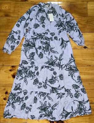 A New Day Floral Long Sleeve Dress size XS extra small/pockets