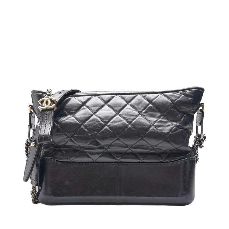 Borsa a tracolla grande Chanel nera Gabrielle Hobo
