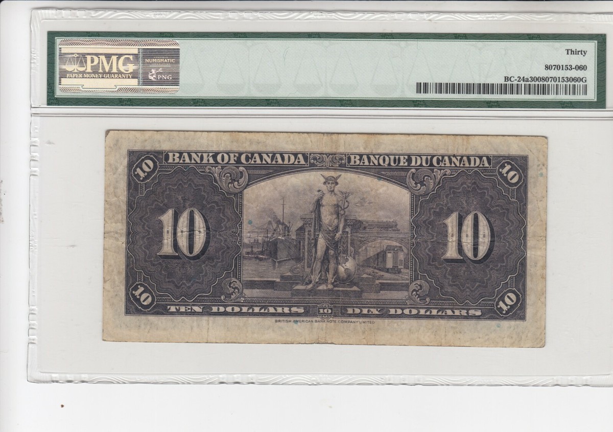 1937 Bank of Canada $10 Dollars Note - Osborne/Towers - A/D4194466