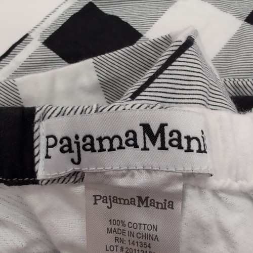 WOMEN’S PAJAMA MANIA FLEECE LOUNGE SLEEP PANTS-SIZE: 2XL Black and White - Picture 8 of 11