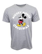 DISNEY MICKEY ORIGINAL STAND GRAY SHORT SLEEVES T SHIRT