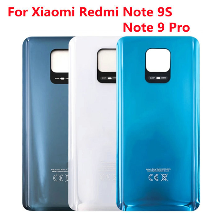 Für Xiaomi Redmi Note 9S / Note 9 Pro Glass Back Cover Housing 
