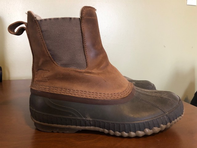 sorel slip on duck boots