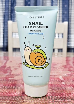 BONNYHILL Snail Foam Cleanser Hyaluronic Acid 5.74 fl oz  Exp 04/2027