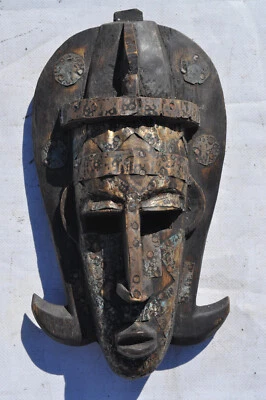 Afrikanische Maske Handarbeit  - Bild 1 von 4