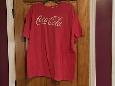 Coca Cola Men s XXL 51 Inside Recycling Red Graphic T Shirt Live Positively 