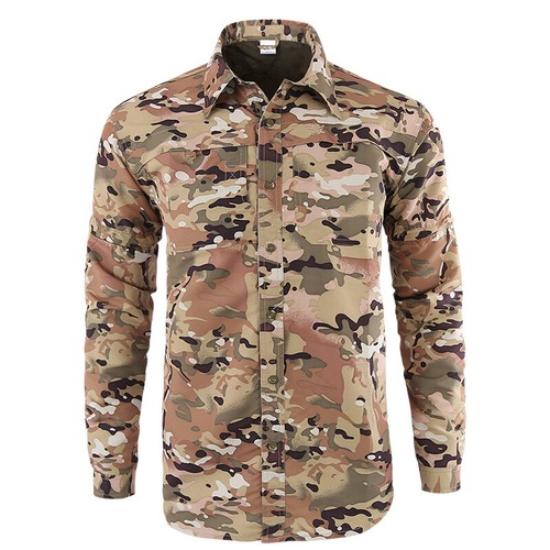 Camicie militari uomo combattimento tattico asciugatura rapida maniche rimovibili camicia casual - Foto 35 di 37