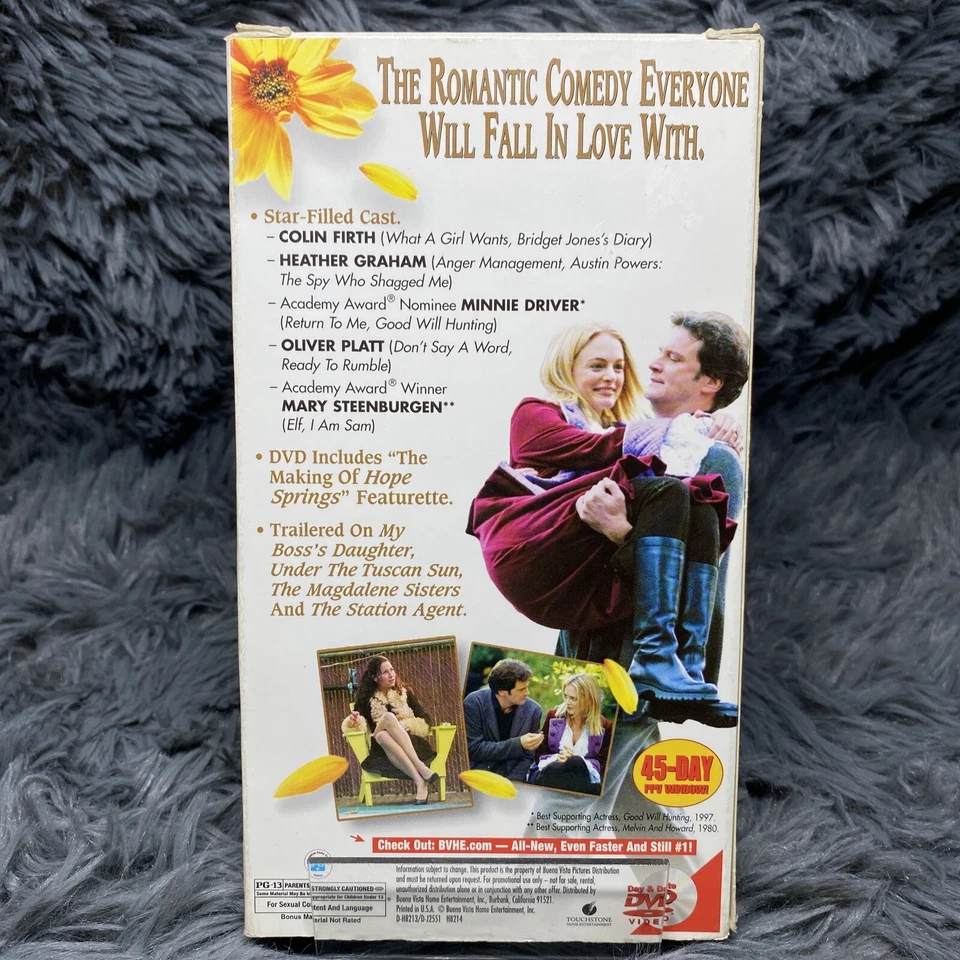 Hope Springs VHS 2004 Full Length Demo Colin Firth Heather Graham Oliver Platt Foto 4 de 4
