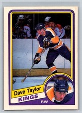 1984-85 O-Pee-Chee #92 Dave Taylor Los Angeles Kings Hockey Card
