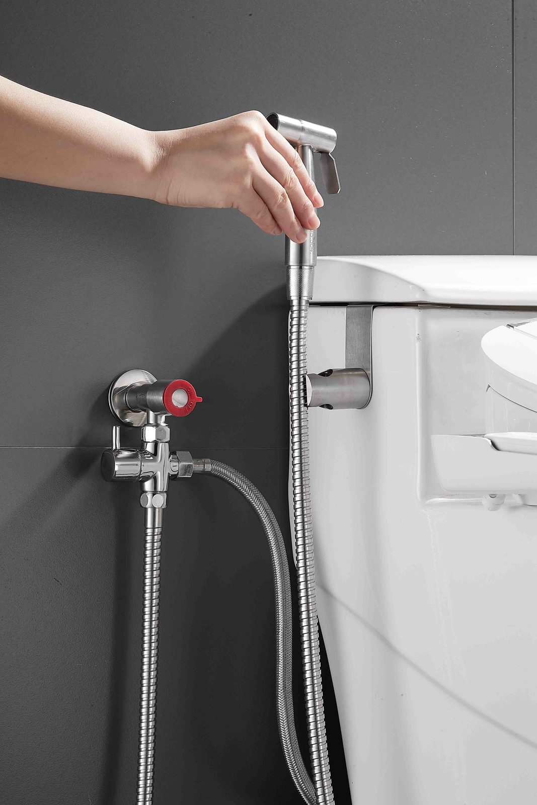 Bathroom Mixer Bidets Toilet Valve Hand Held Douche Kit Muslim Spray