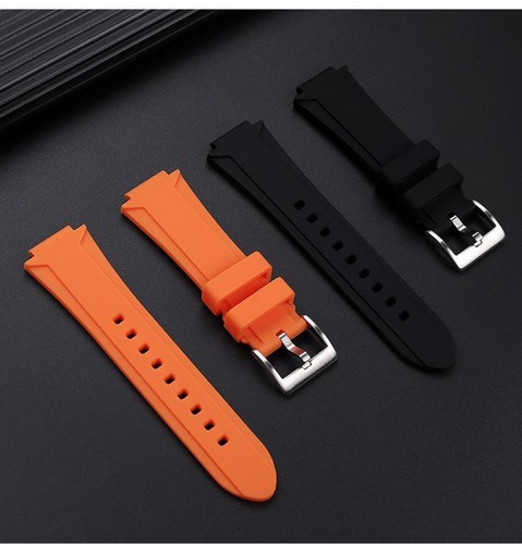 Cinturino orologio in gomma 24x11mm 24x12mm per ricambio silicone Oris Aquis - Foto 9 di 32