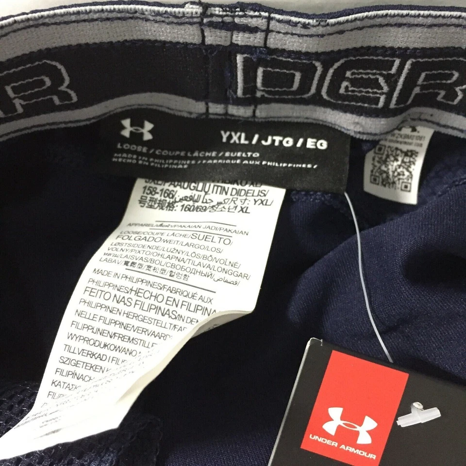 Under Armour Niños Entrenadores Challenger II Pantalones Juveniles XL Azul Marino con Logo Dorado NUEVO Foto 4 de 4