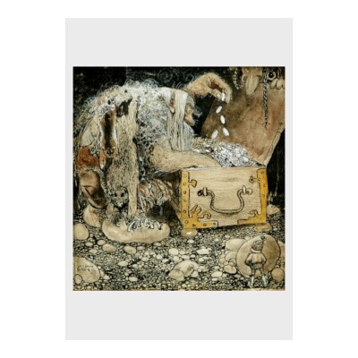 John Bauer - Design for 'The Troll and the Elf-boy': Poster (11.7'' x 16.5'')