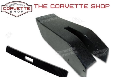 C3 Corvette Park Brake Center Console Black & Seal 1969-1976 w/o Power Windows
