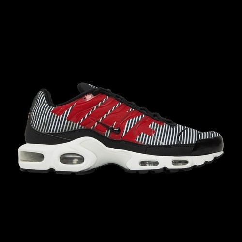 Nike Air Max Plus TN SE Big Logo Nero Zebra Rigato AT0040-001 Uomo Taglia 12 - Foto 3 di 7