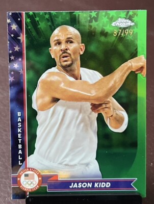 2024 Topps Chrome US Olympic & Paralympic - JASON KIDD *Green Refractor* /99