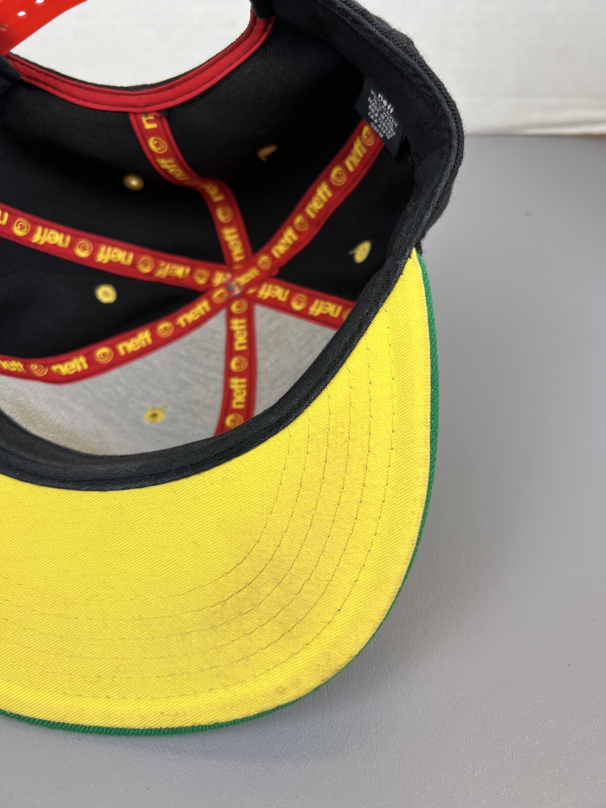 NEFF Hat Snapback Cap Adjustable Strap Black Embr… - image 9