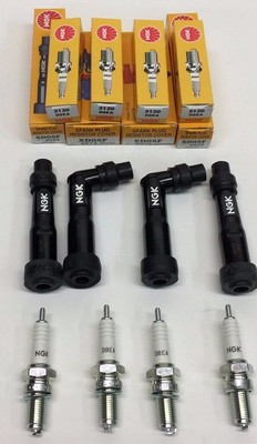 1969-1978 HONDA CB750 CB 750 SOHC NGK SPARK PLUG RESISTER CAPS AND PLUGS