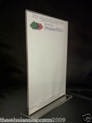 WHOLESALE POS A4 Poster Menu Holder Retail Shop Display Graphic Acrylic Perspex Sign Stand