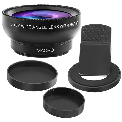 Makro Objektiv Für Smartphones - 100x Bis 200x Zoom Mit LED-Licht Und CPL-Filter