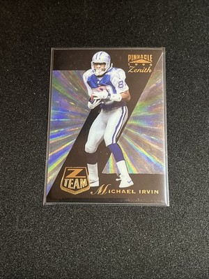 1996 Pinnacle Zenith Z Team Michael Irvin #10 Dallas Cowboys