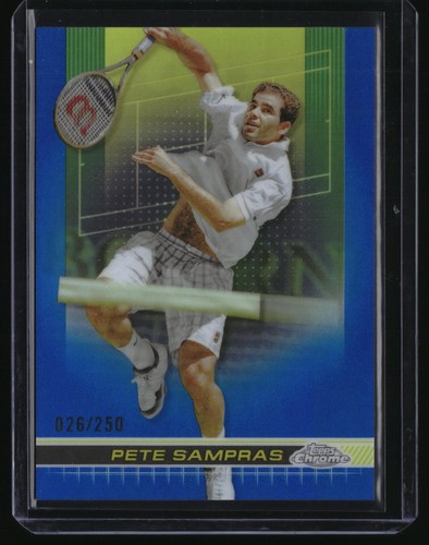 Pete Sampras [Blue Refractor] #180 2024 Topps Chrome card