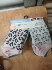 Wonder Nation 10 Pairs No Show Socks NWT Girls Size Small 6-10.5 