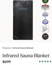 HIGHERDOSE Infrared Sauna Blanket - HigherDOSE Model,  699.00 value NEW IN BOX