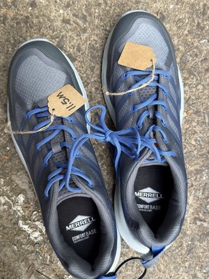 MERRELL new Moab Flight Carbon Fiber Safety Toe Work Shoe~Men's Size 11.5M~Gray~