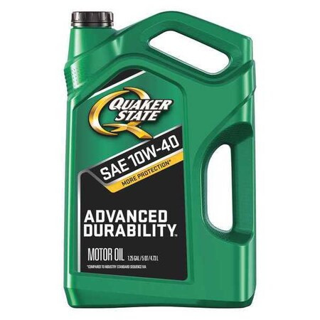 Quaker State 550044961 Engine Oil, 10W-40, Conventional, 5 Qt., Advanced
