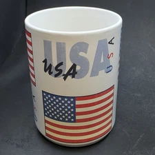 USA American Flag Coffee Mug - durable, sturdy, reliable, as is the USA M-Ware