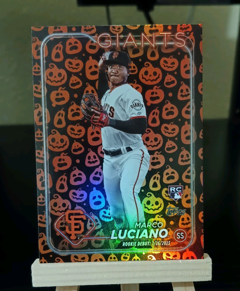 2024 Topps Update Series - Marco Luciano #US217 Jack O'Lantern Foil (RC)