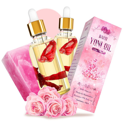 Yoni Soap Bars & 2PCS Natural Yoni Oil Set, Natural Yoni Oil Vaginal Wash for Wo