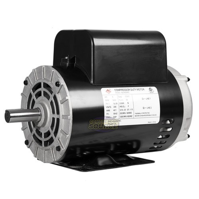 #ad 5 HP Compressor Duty Electric Motor 230V 1 Phase 56HZ Frame 7 8quot; Shaft 3450 RPM $299.95