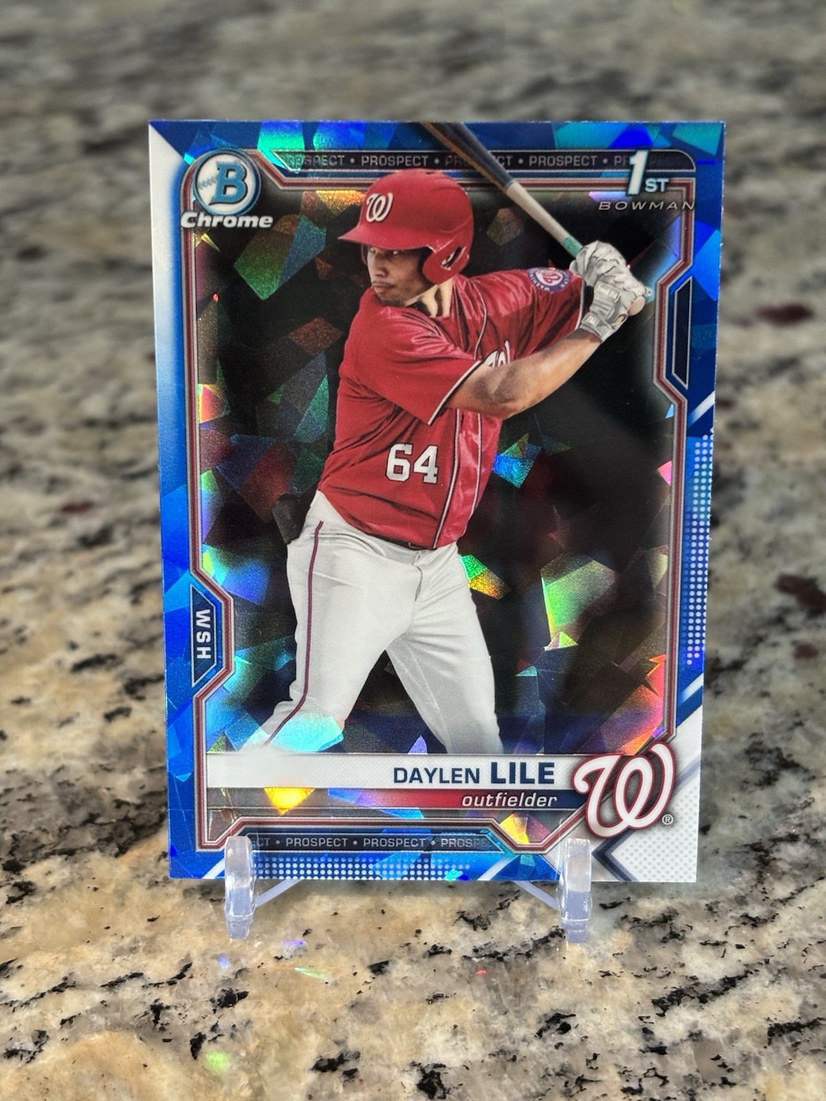 2021 Bowman Sapphire Daylen Lile 1st Bowman First RC Rookie Nationals