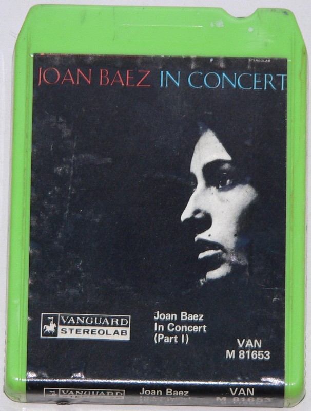 8-track / stereo 8 tape: folk Joan Baez  in Concert Part 1 by Ampex M 81653 1962
