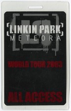 Linkin Park Laminate Backstage Pass Chester Bennington - 2003 Meteora Tour