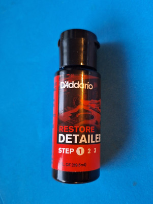 D'Addario Restore Detailer Cream Polish, 1 oz. Plastic Bottle, PW-PL-01S