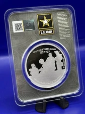 US Army 1 oz Silver Round - APMEX (in Packaging) .999 Fine Ag   Est 1775